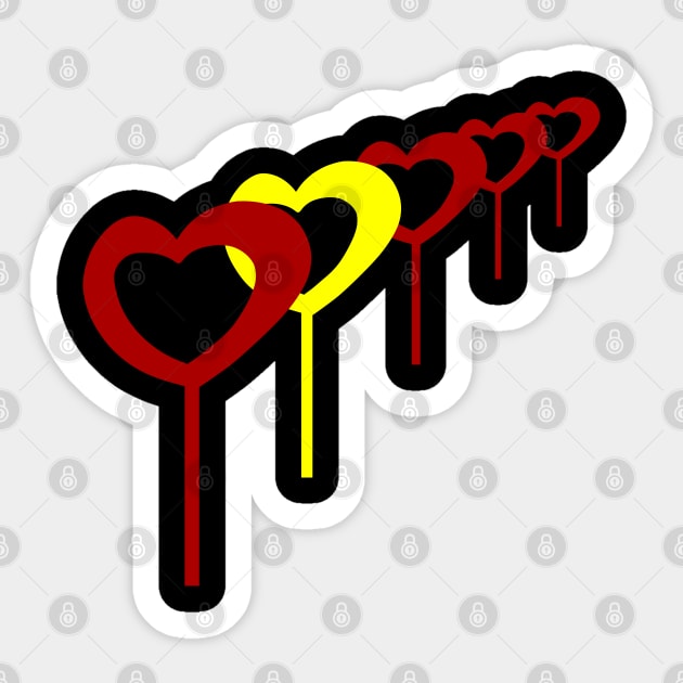 Hearts design Sticker by artbyluko